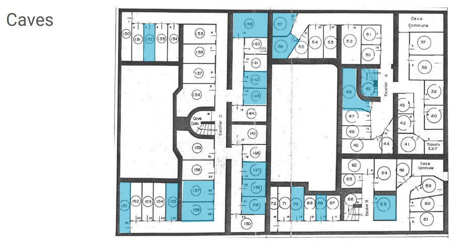 Plan d’origine de l’étage