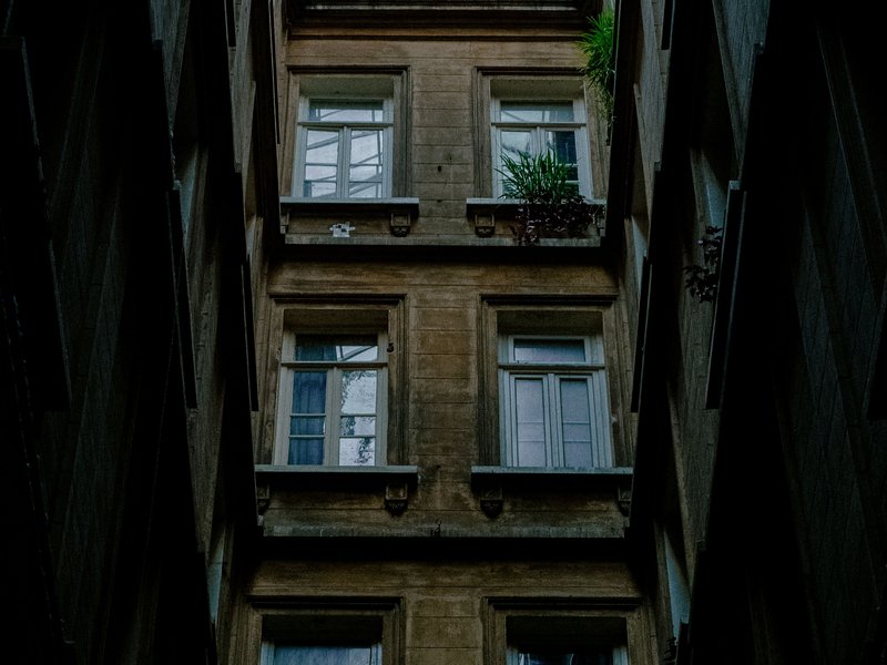 Cour d’immeuble ancien